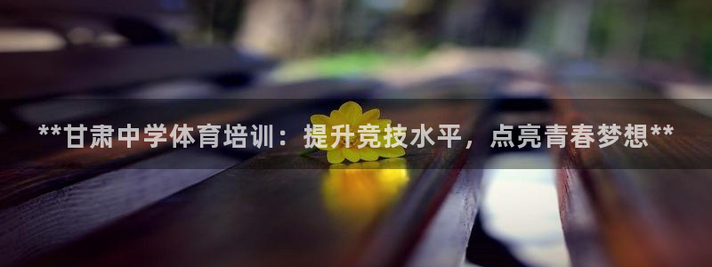富联娱乐平台怎么样啊：**甘肃中学体育培训：提升竞技