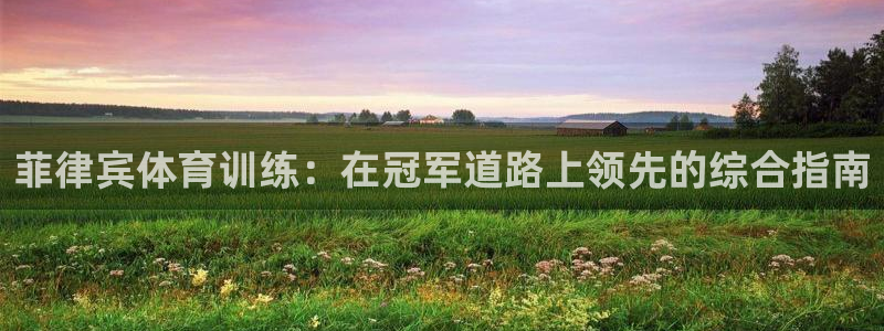 富联平台地址是什么：菲律宾体育训练：在冠军道路上领先